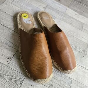 Eileen Fisher Kai Tumbled Leather Espadrille
